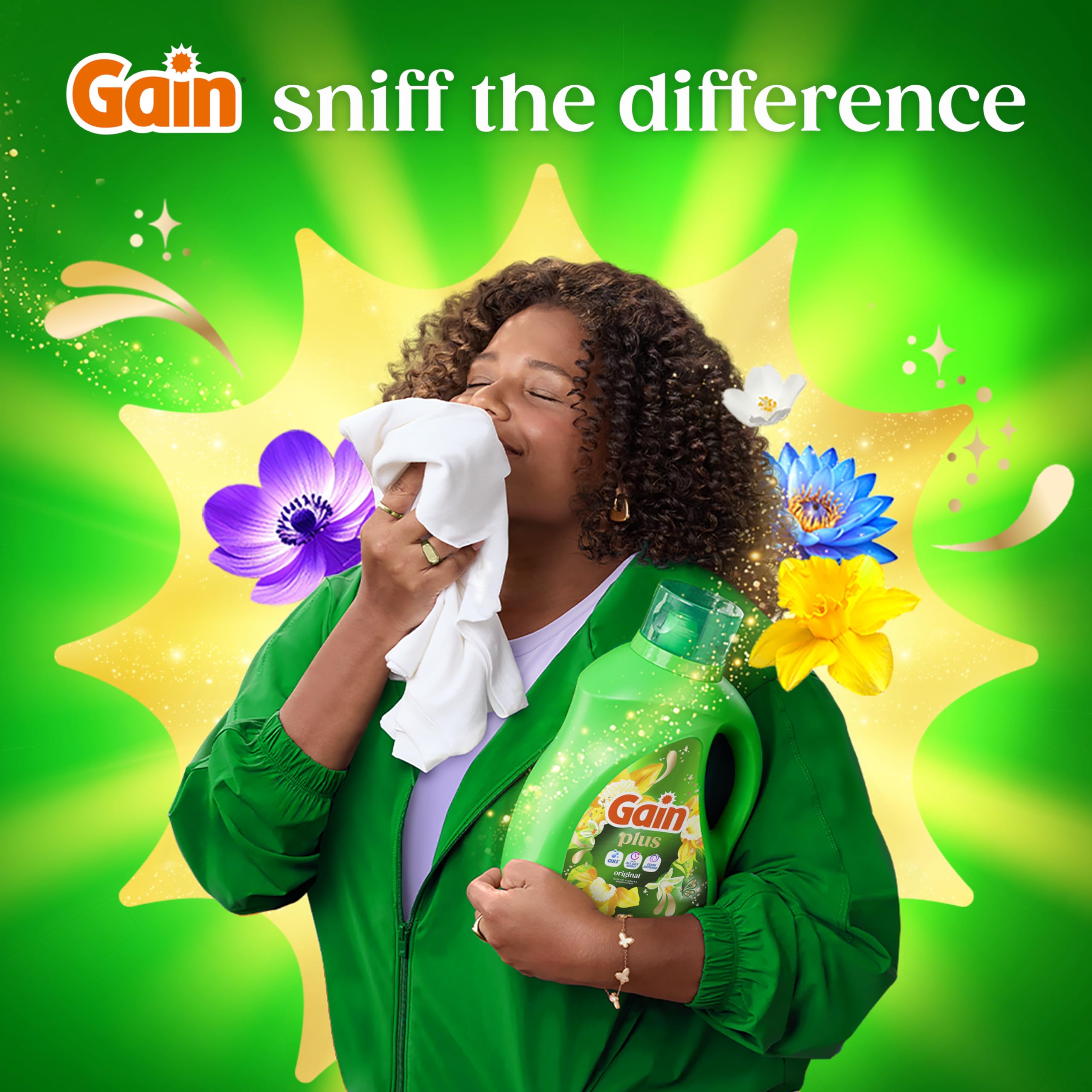 Gain Plus Liquid Laundry Detergent with Oxi Original Scent


