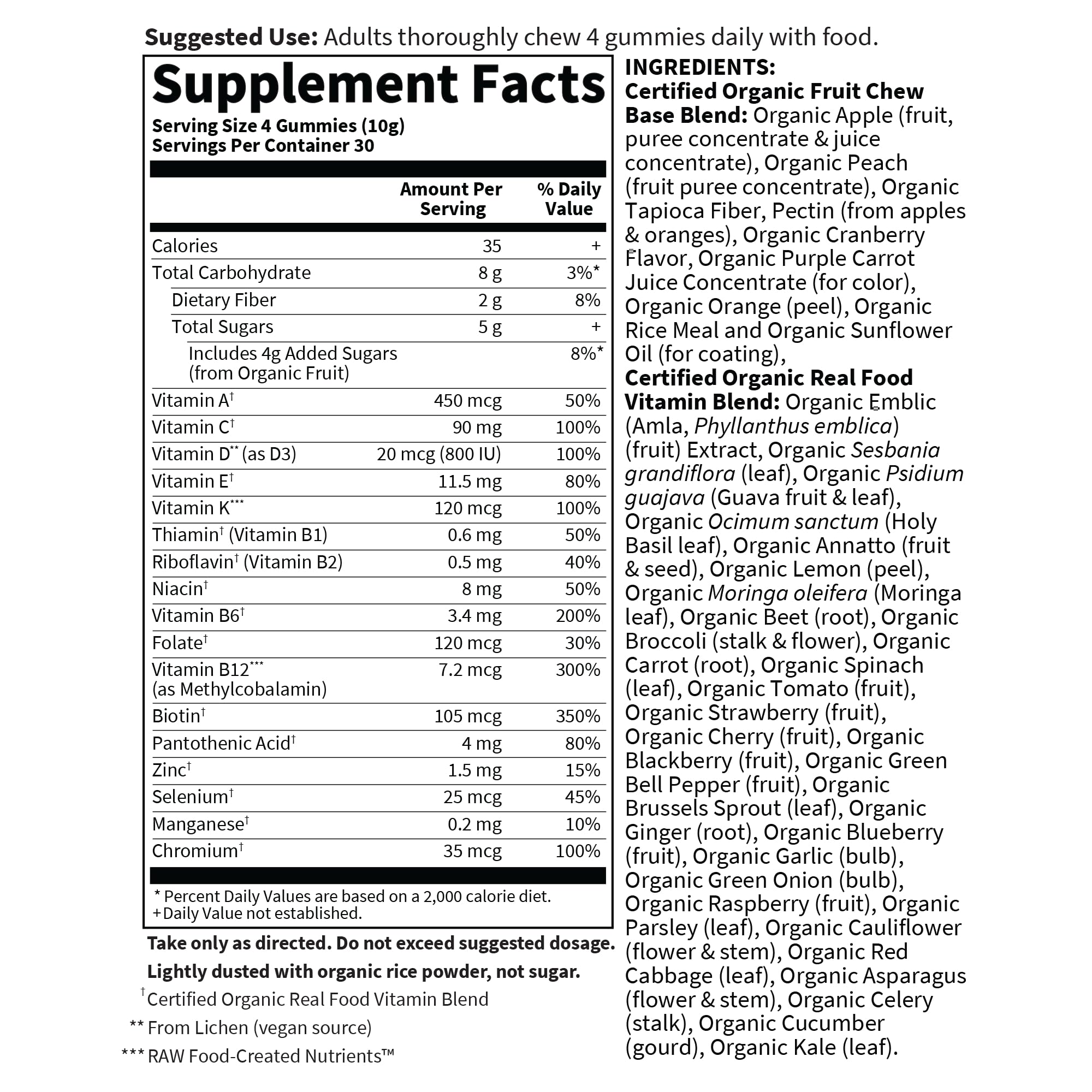 Gummy Multivitamin for Men Garden of Life Organics


