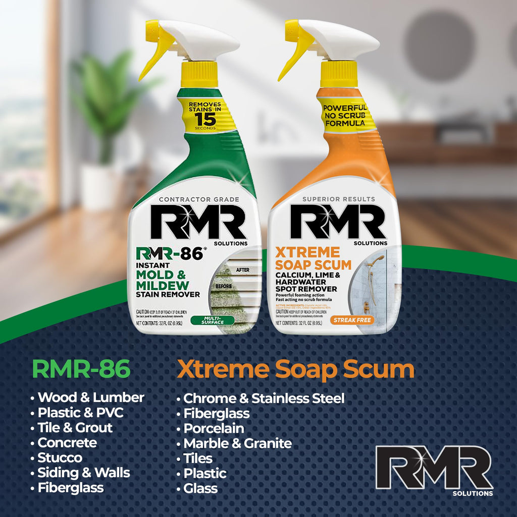 RMR Mold & Mildew Stain Remover + Xtreme Soap Scum Remover

