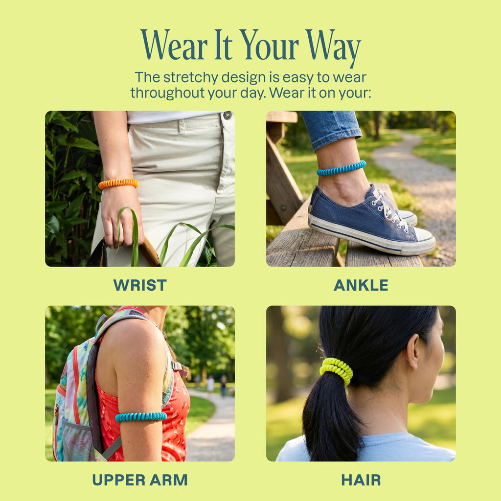 Cliganic Mosquito Bracelets - DEET-Free & Plant-Based

