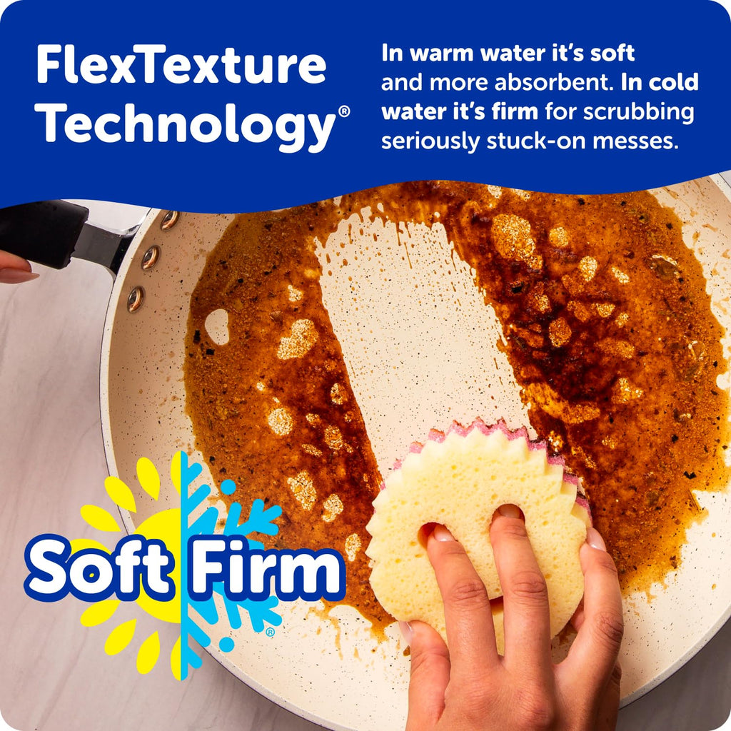 Scrub Mommy Dual-Sided Kitchen Sponge Odor Resistant

