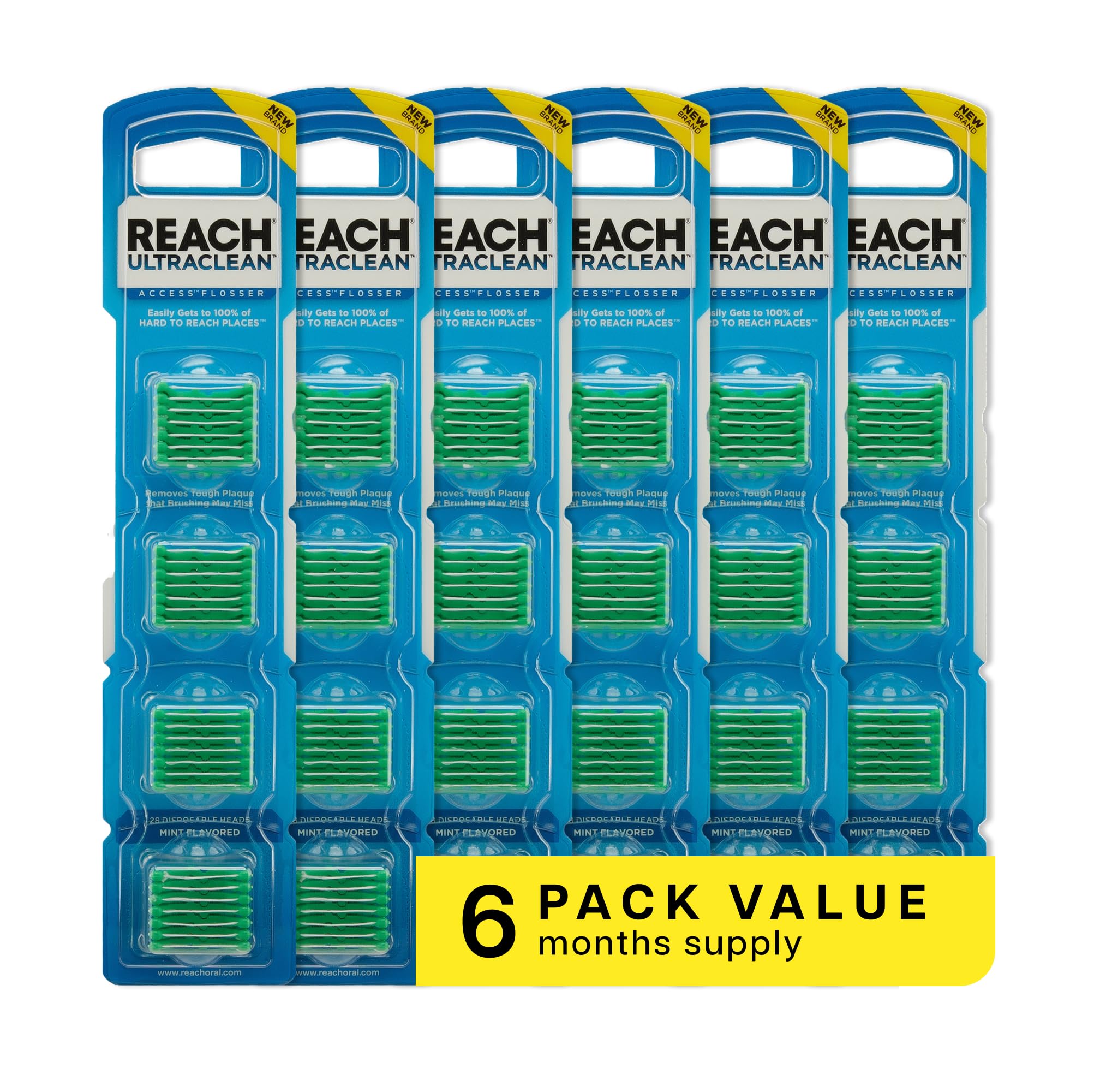 REACH Ultraclean Access Flosser Refill Heads - PFAS-Free


