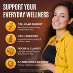 NMN NAD+ Liquid Dietary Supplement with Resveratrol & CoQ10

