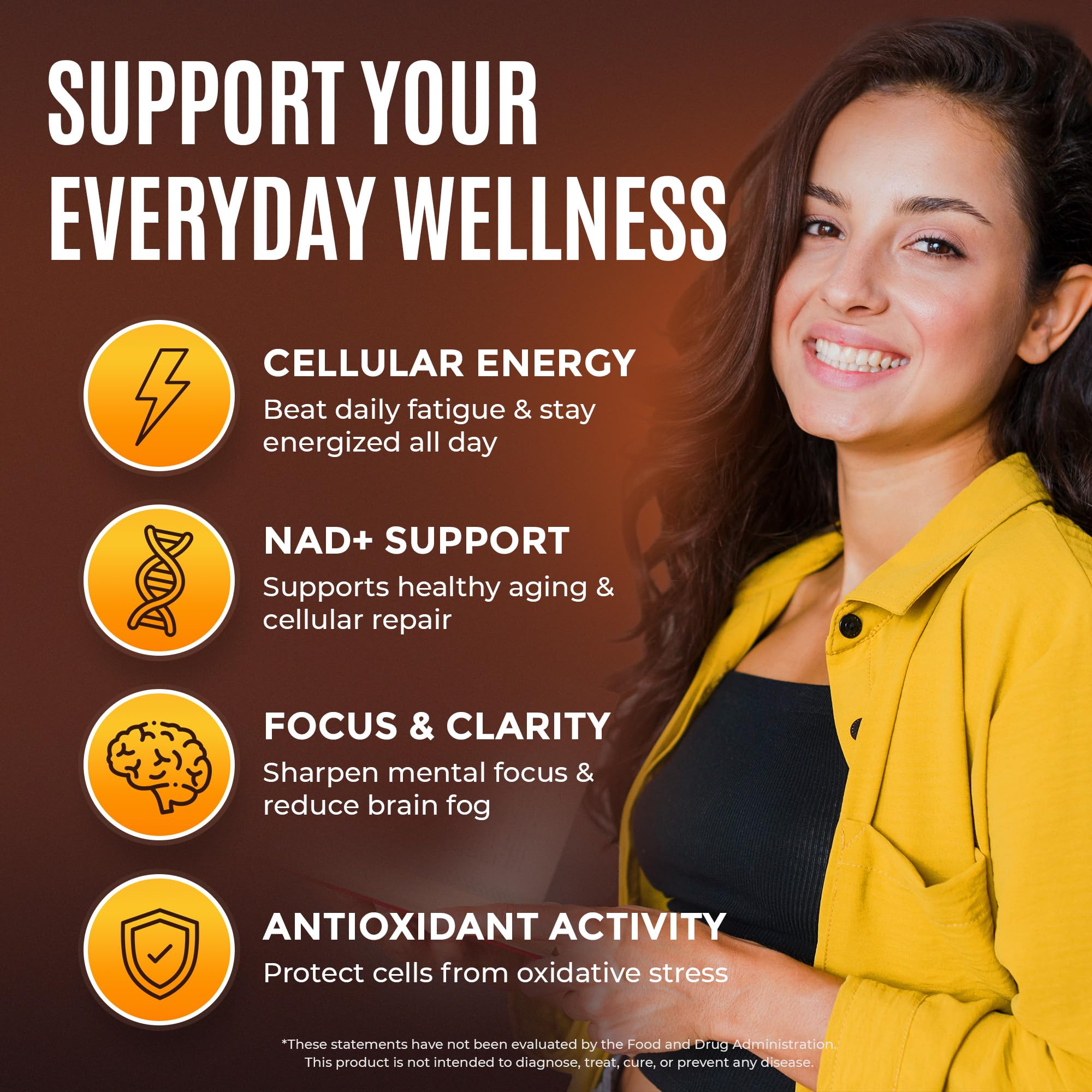 NMN NAD+ Liquid Dietary Supplement with Resveratrol & CoQ10

