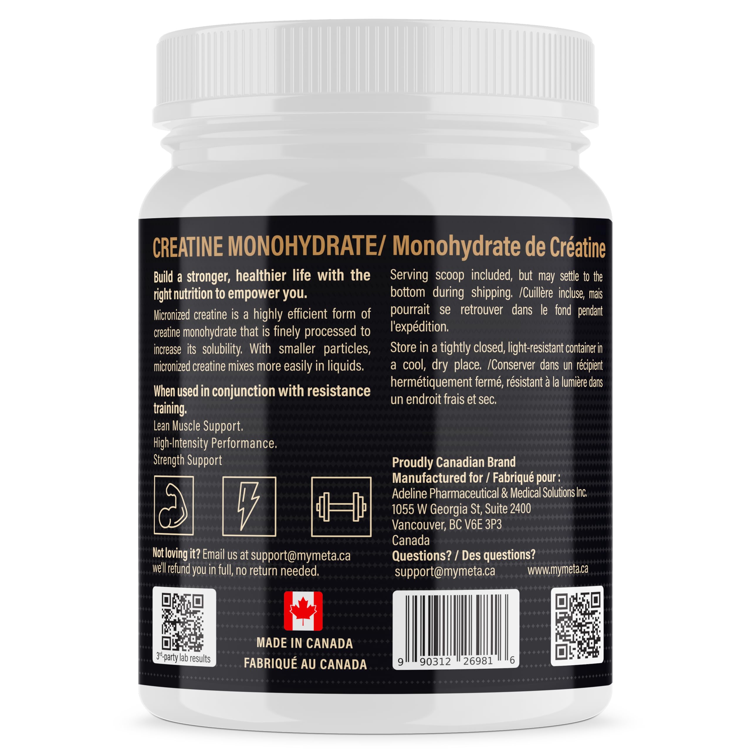 Creatine Monohydrate Powder Micronized | Unflavored & Vegan

