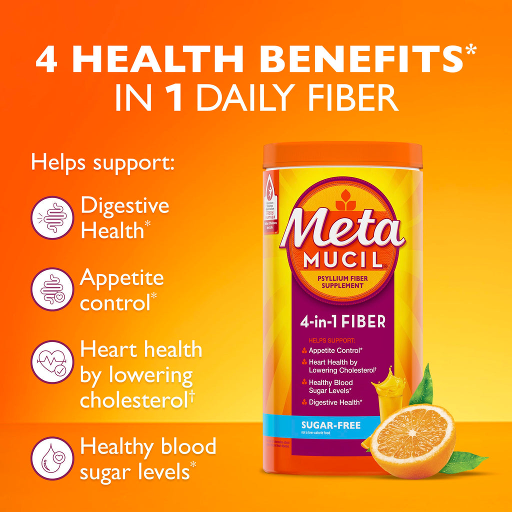 Metamucil Psyllium Husk Fiber Supplement - Digestive Health

