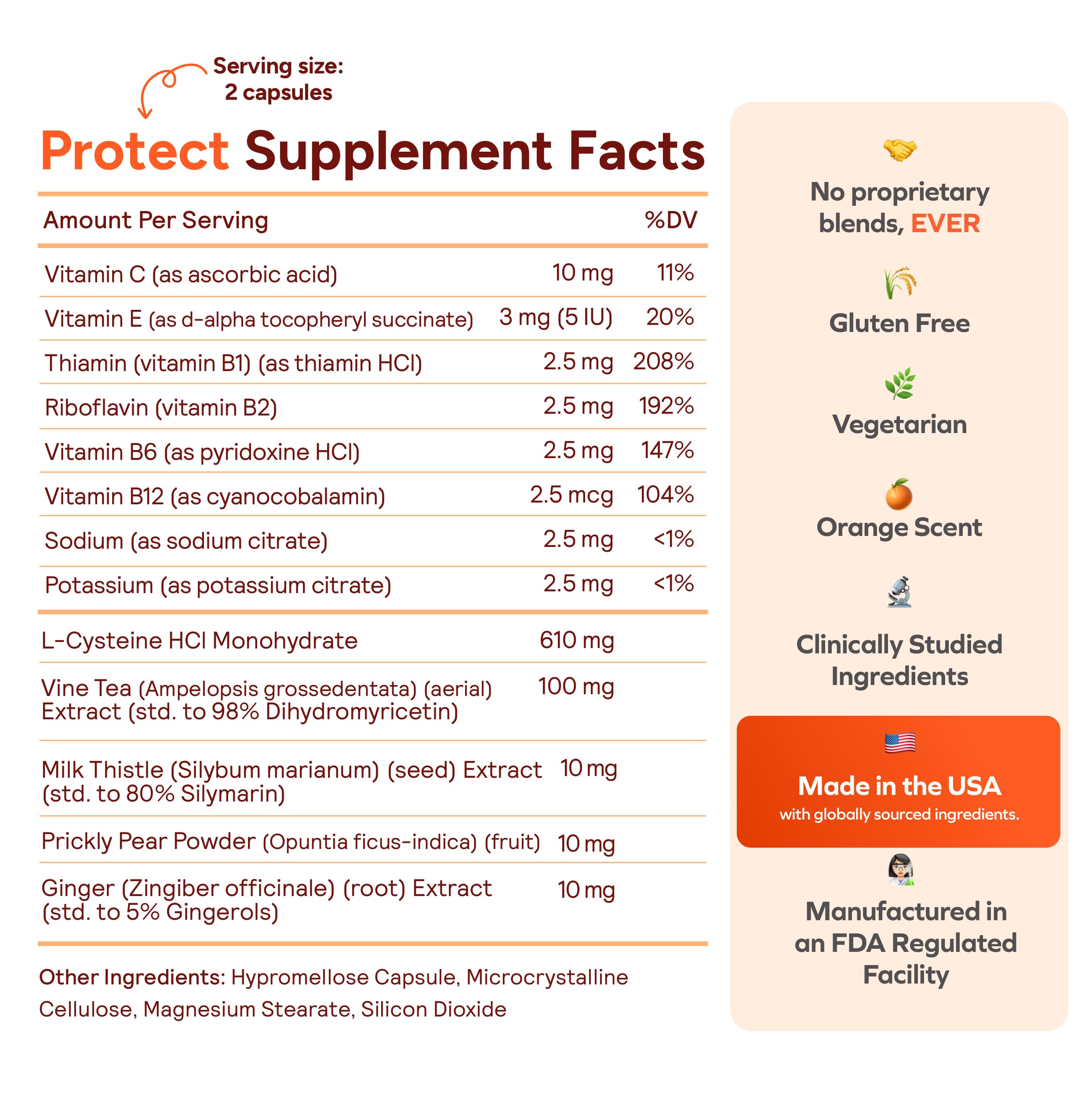 Cheers Protect Daily Liver Support with L-Cysteine

