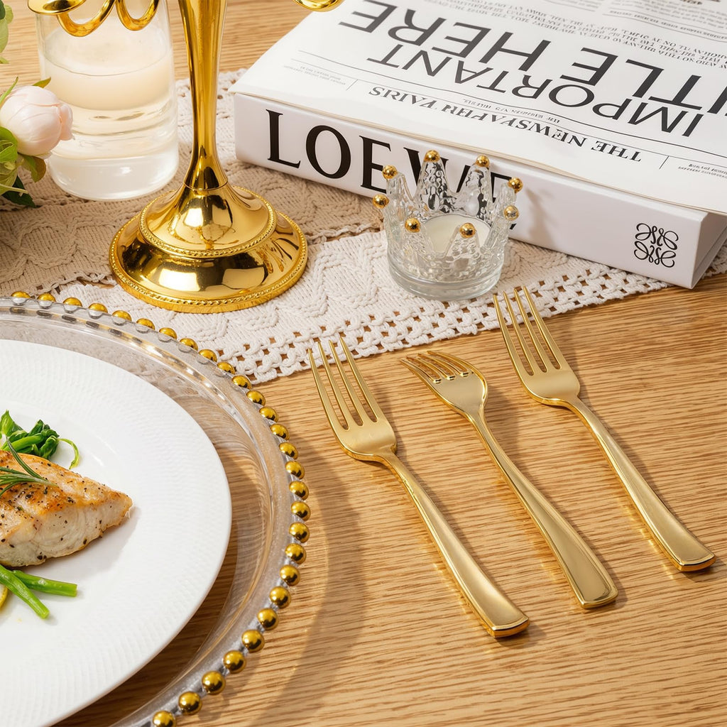 Liacere Heavyweight Disposable Plastic Forks - Cutlery

