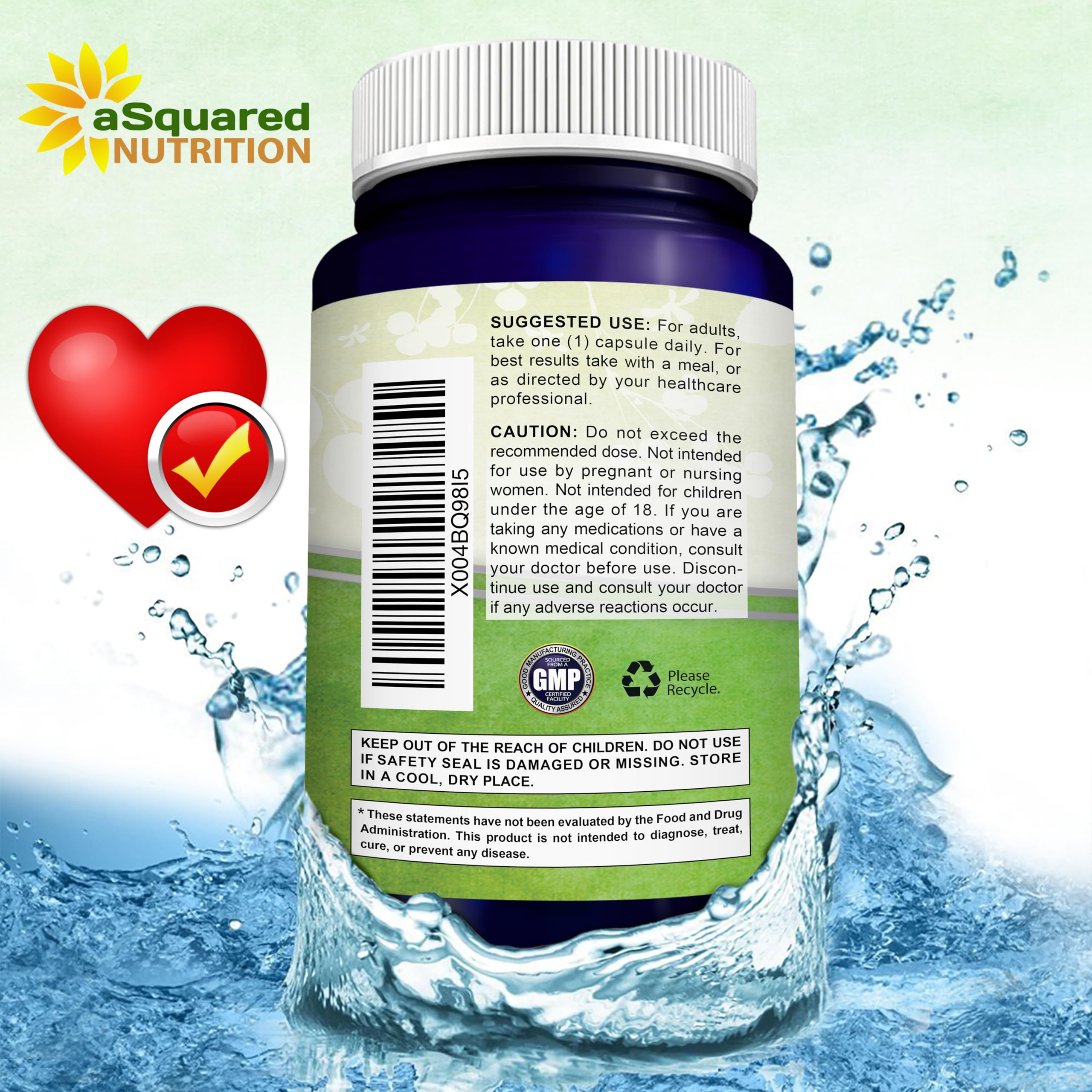 aSquared Nutrition CoQ10 High Absorption Vegan


