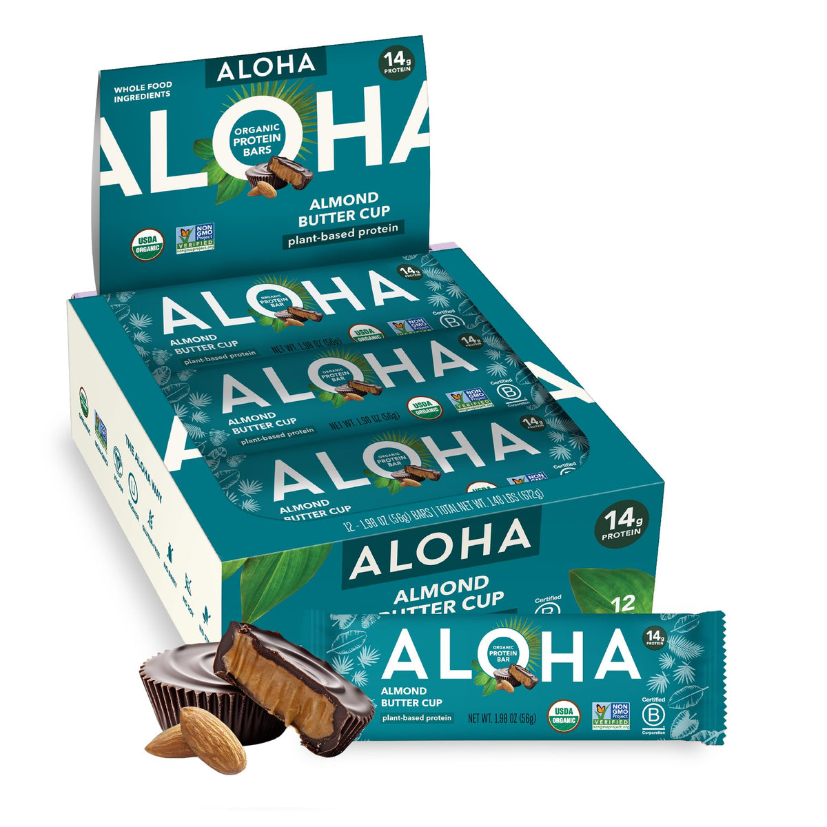 ALOHA Organic Plant Based Protein Bars