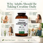 PRISTINE'S Creatine Monohydrate Capsules for Men and Women


