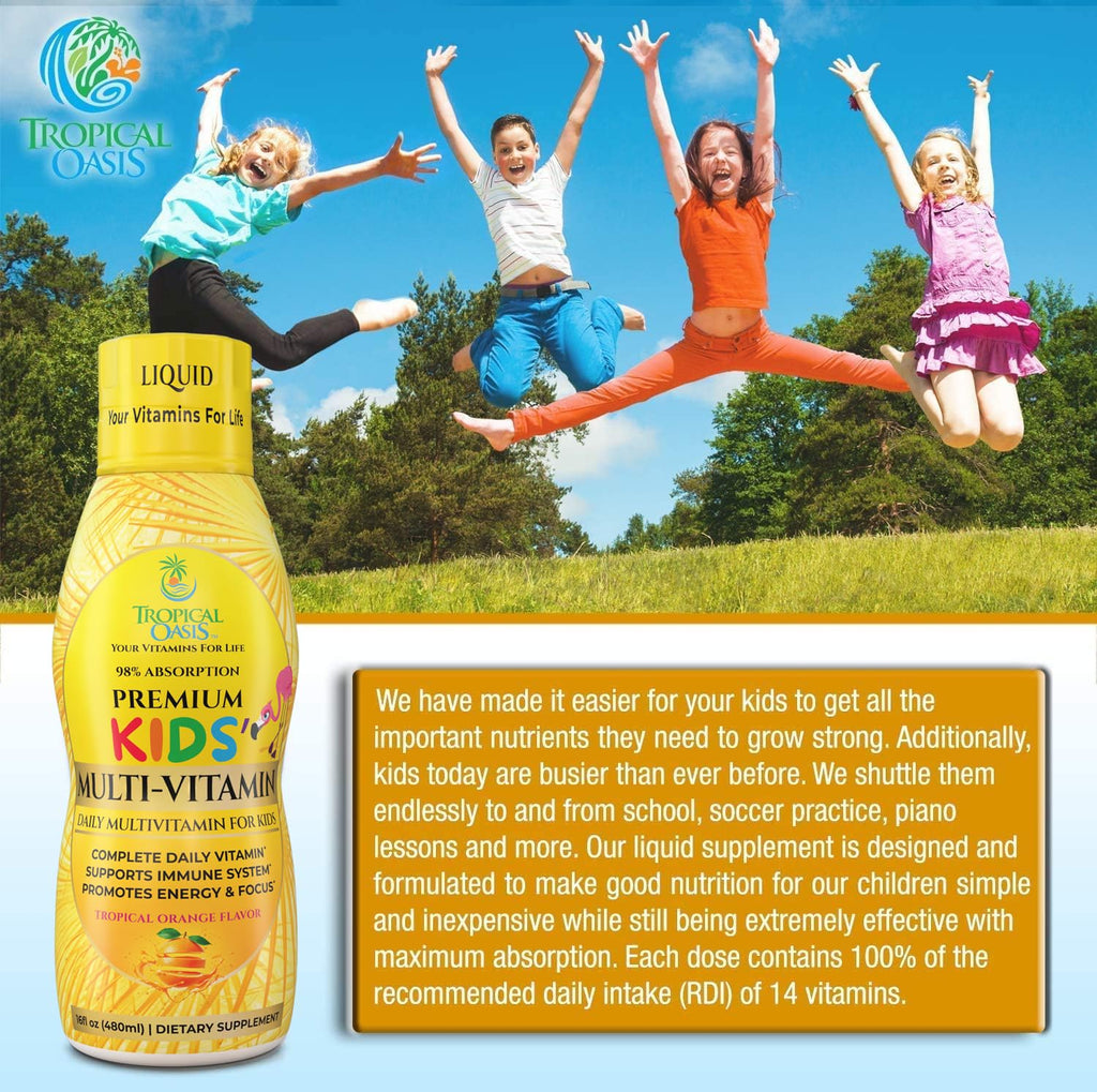 Tropical Oasis Liquid Vitamin for Children | Sugar Free

