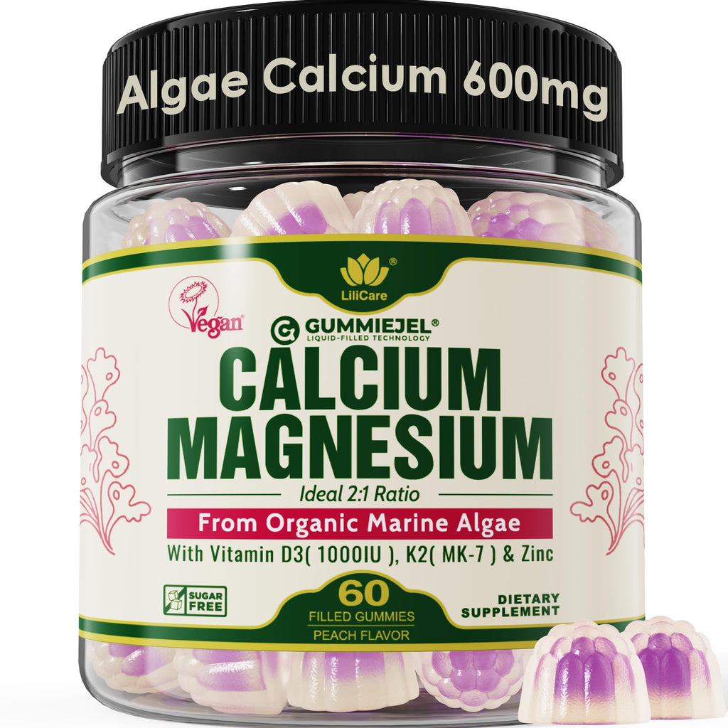 Sustainably Organic Plant Based Calcium Gummies with D3 K2 Zinc

