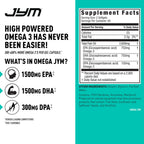 Omega JYM Fish Oil Capsules - Purified Omega-3 EPA DHA

