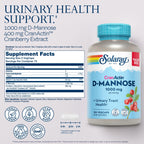 Solaray D-Mannose 1000mg CranActin Cranberry Urinary Support

