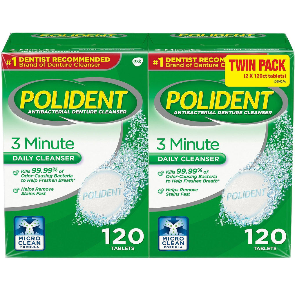Polident Antibacterial Denture Cleanser | Gentle Formula

