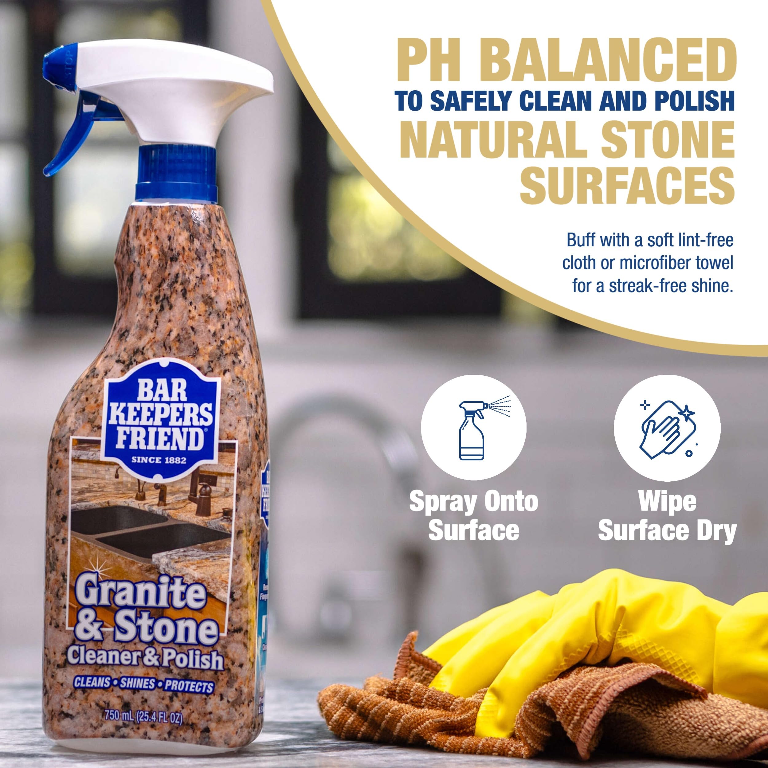 Bar Keepers Friend Granite & Stone Cleaner & Polish

