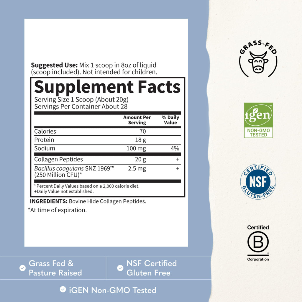 Garden of Life Grass Fed Collagen Peptides Powder for Skin

