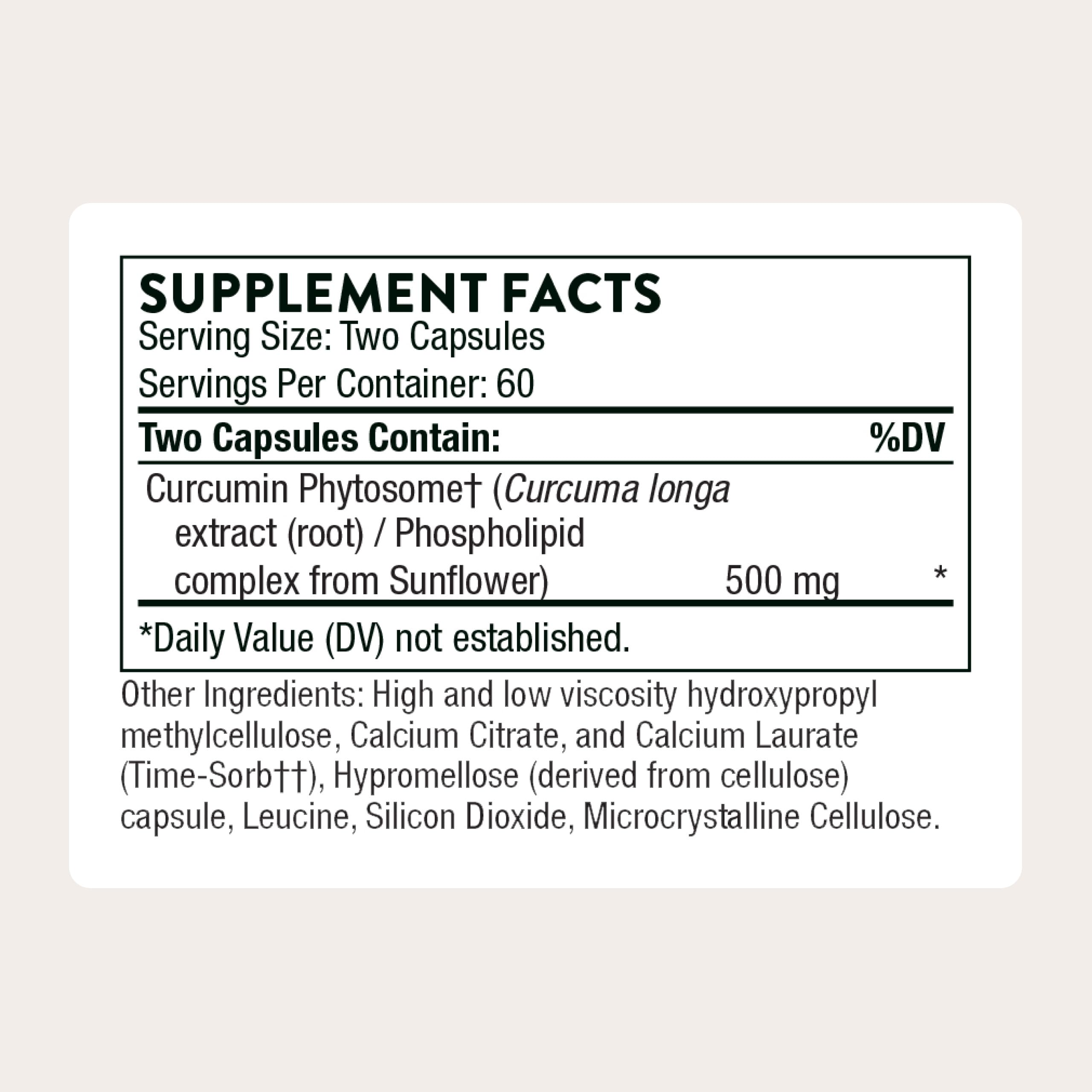 Thorne Curcumin Phytosome Supplement | Inflammatory Support

