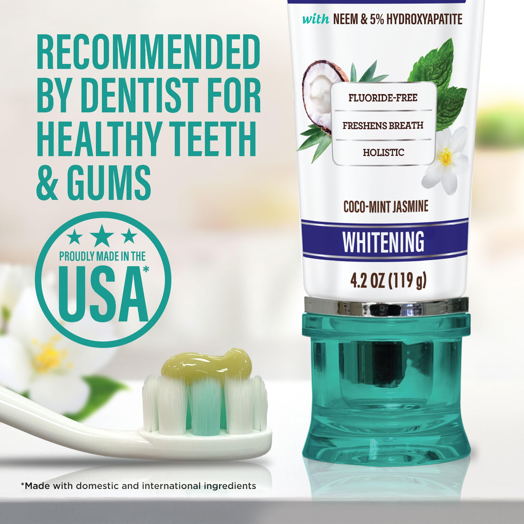 GuruNanda Hydroxyapatite Toothpaste Neem Xylitol Whitening

