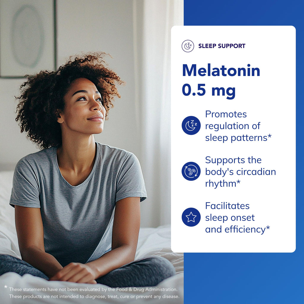 Pure Encapsulations Melatonin 0.5 mg Sleep Support

