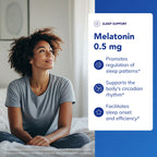 Pure Encapsulations Melatonin 0.5 mg Sleep Support

