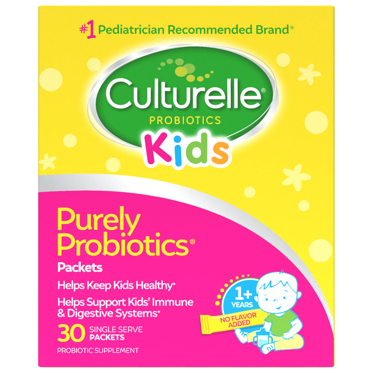 Culturelle Kids Daily Probiotic for Children LGG 5 Billion CFUs Flavorless