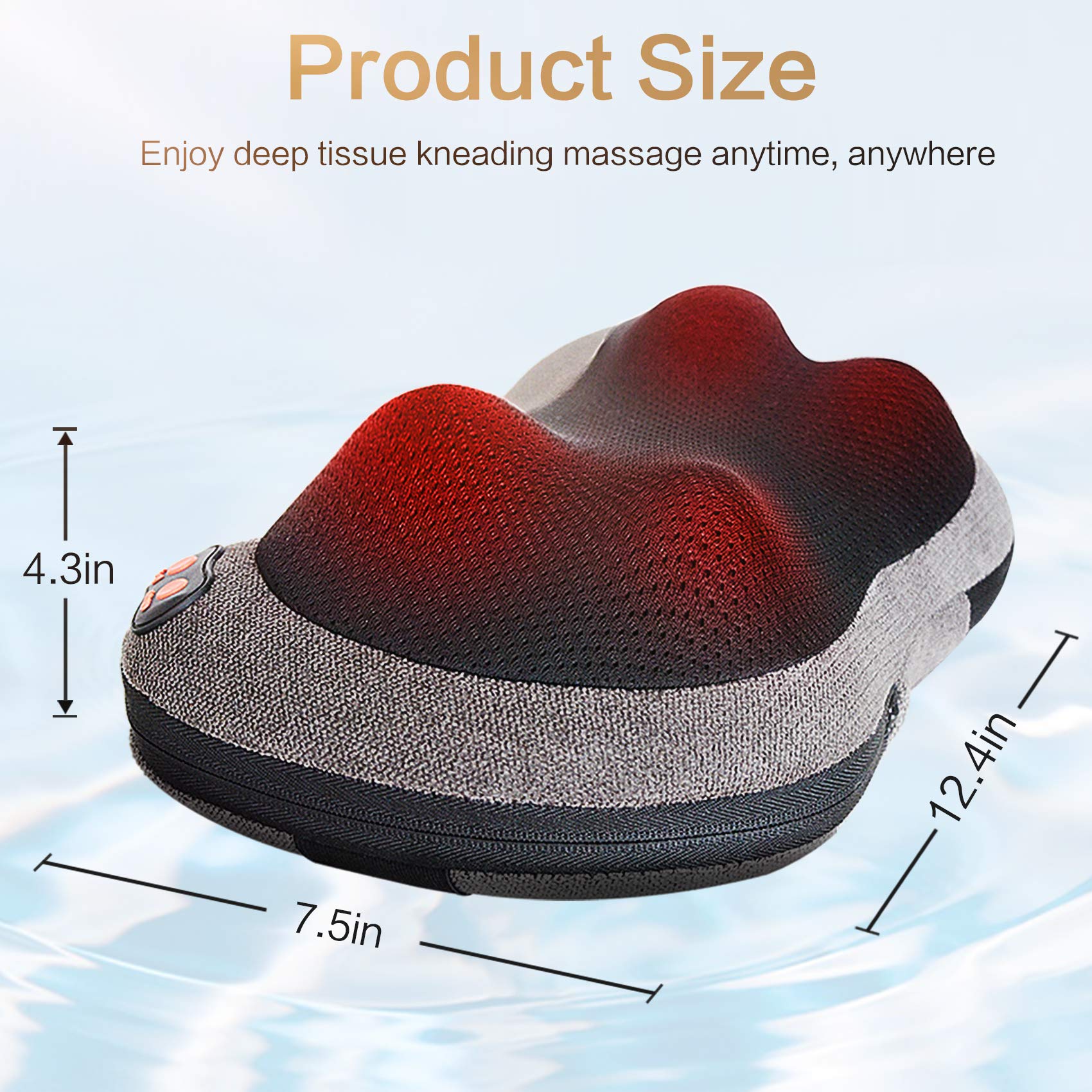 Papillon Back Massager with Heat - Shiatsu Pillow


