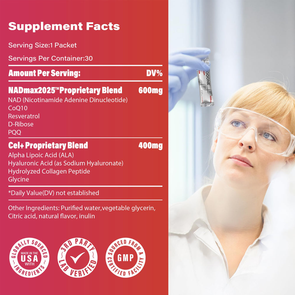 Zooone NAD+ Supplement for Healthy Aging and Energy

