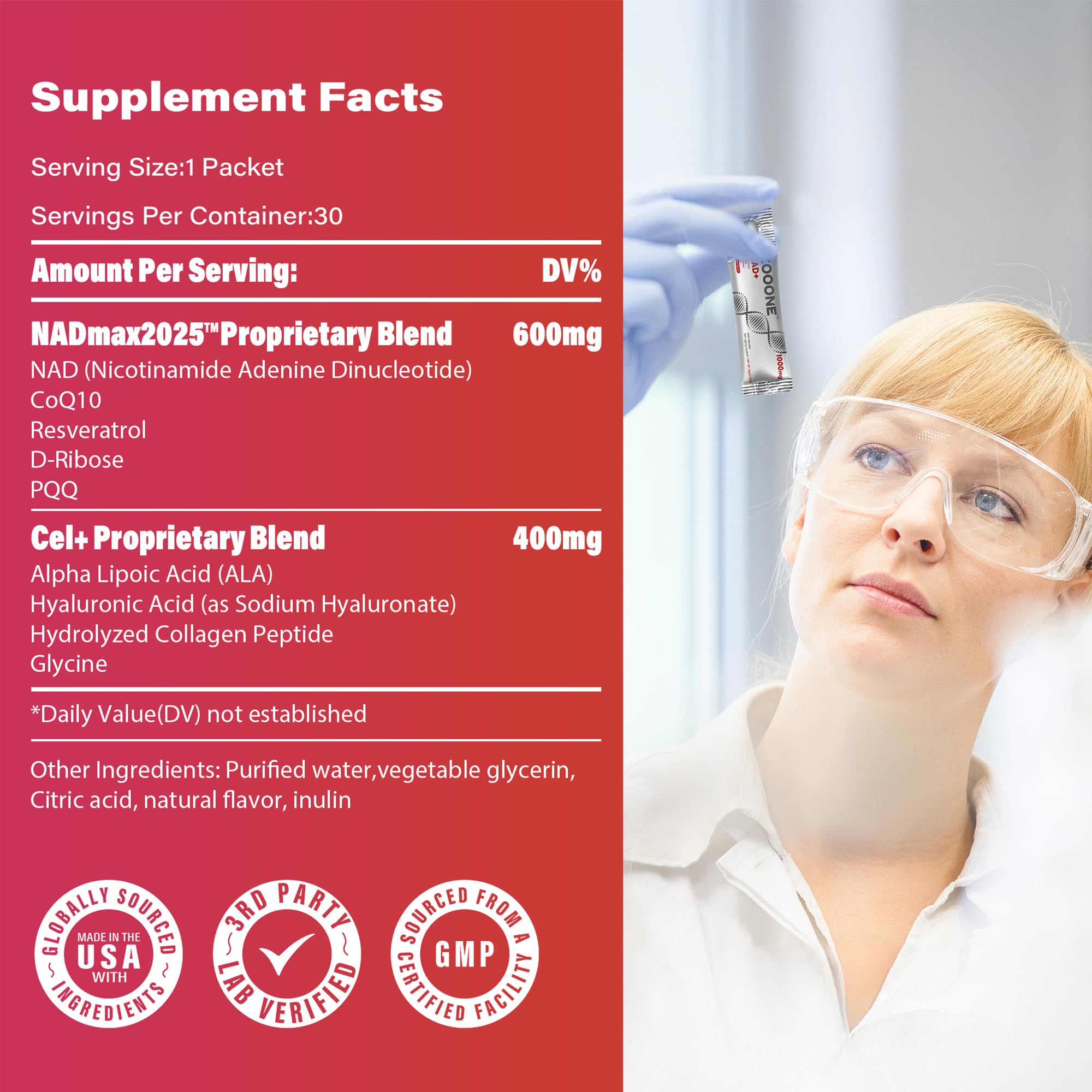 Zooone NAD+ Supplement for Healthy Aging and Energy

