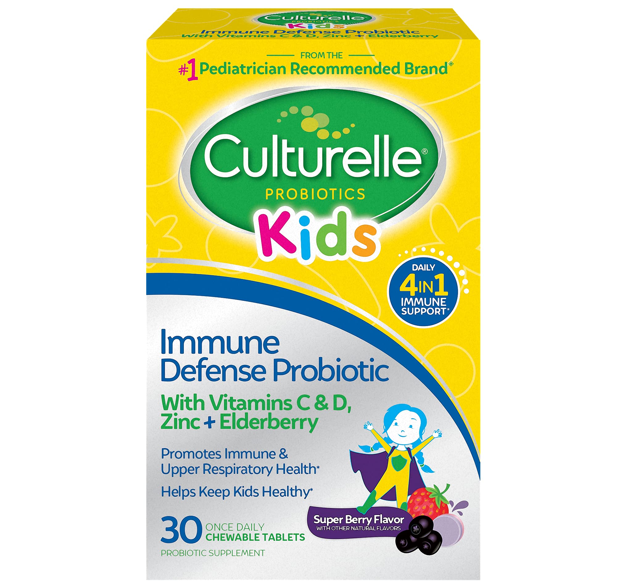 Culturelle Kids Immune Defense Probiotic | Berry Chewables


