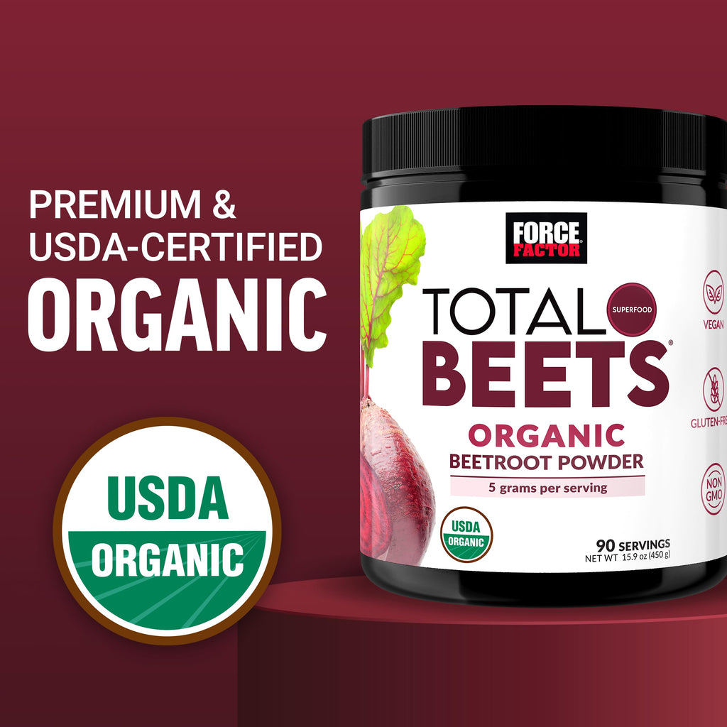 Force Factor Total Beets Organic Beetroot Powder

