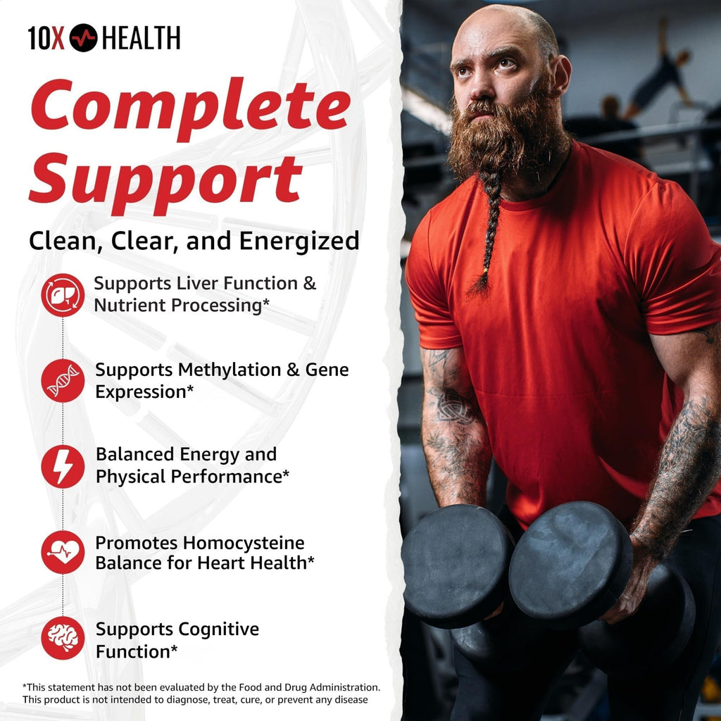 10X Health TMG Dietary Supplement for Liver and Heart

