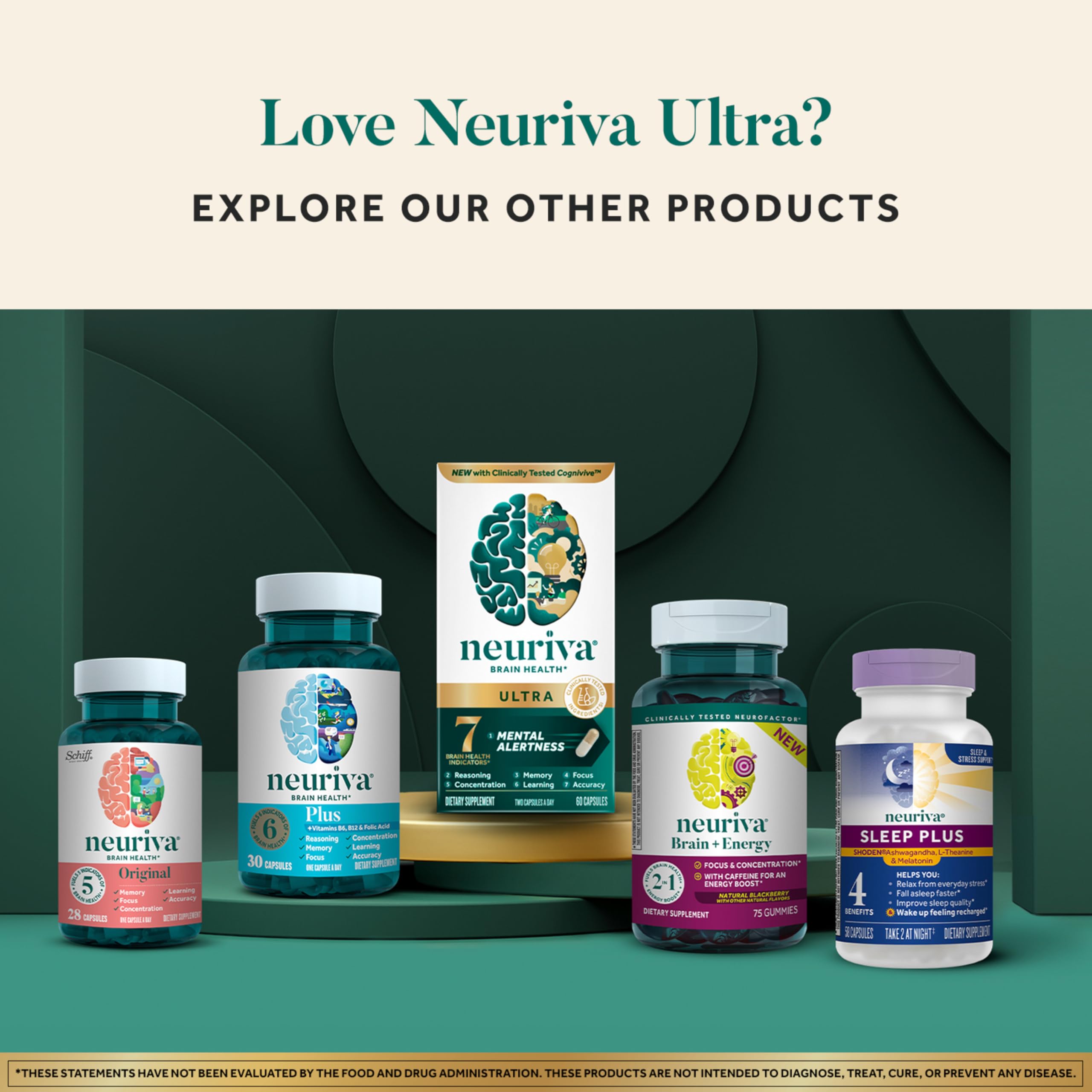 Neuriva Ultra Brain Supplement for Memory and Focus

