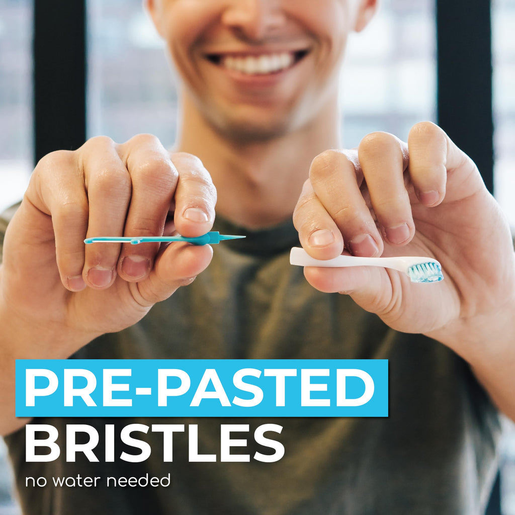 Brushee 4-in-1 Oral Care Tool | Paste, Brush, Floss & Pick

