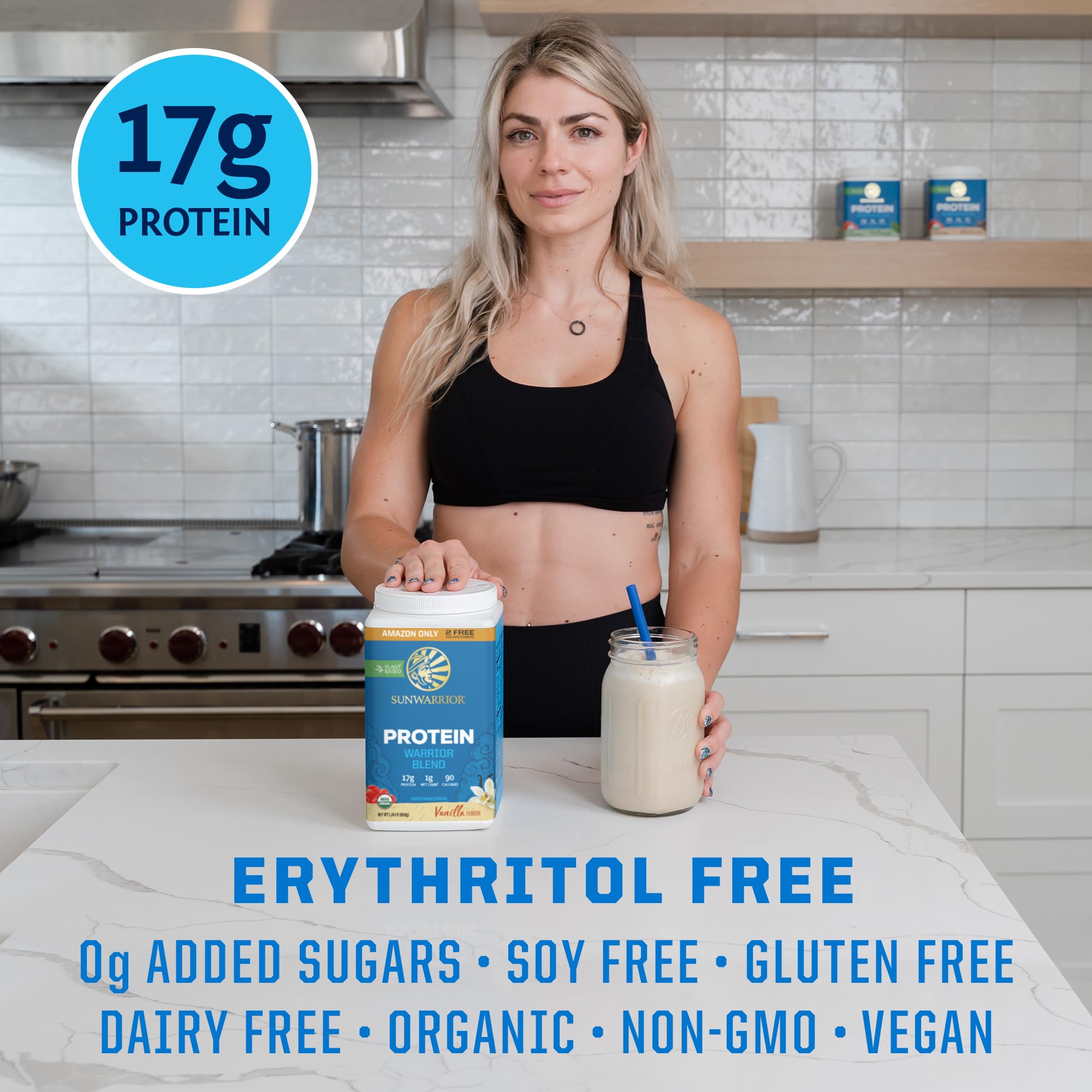 Sunwarrior Warrior Blend Organic Plant-Based Protein Powder

