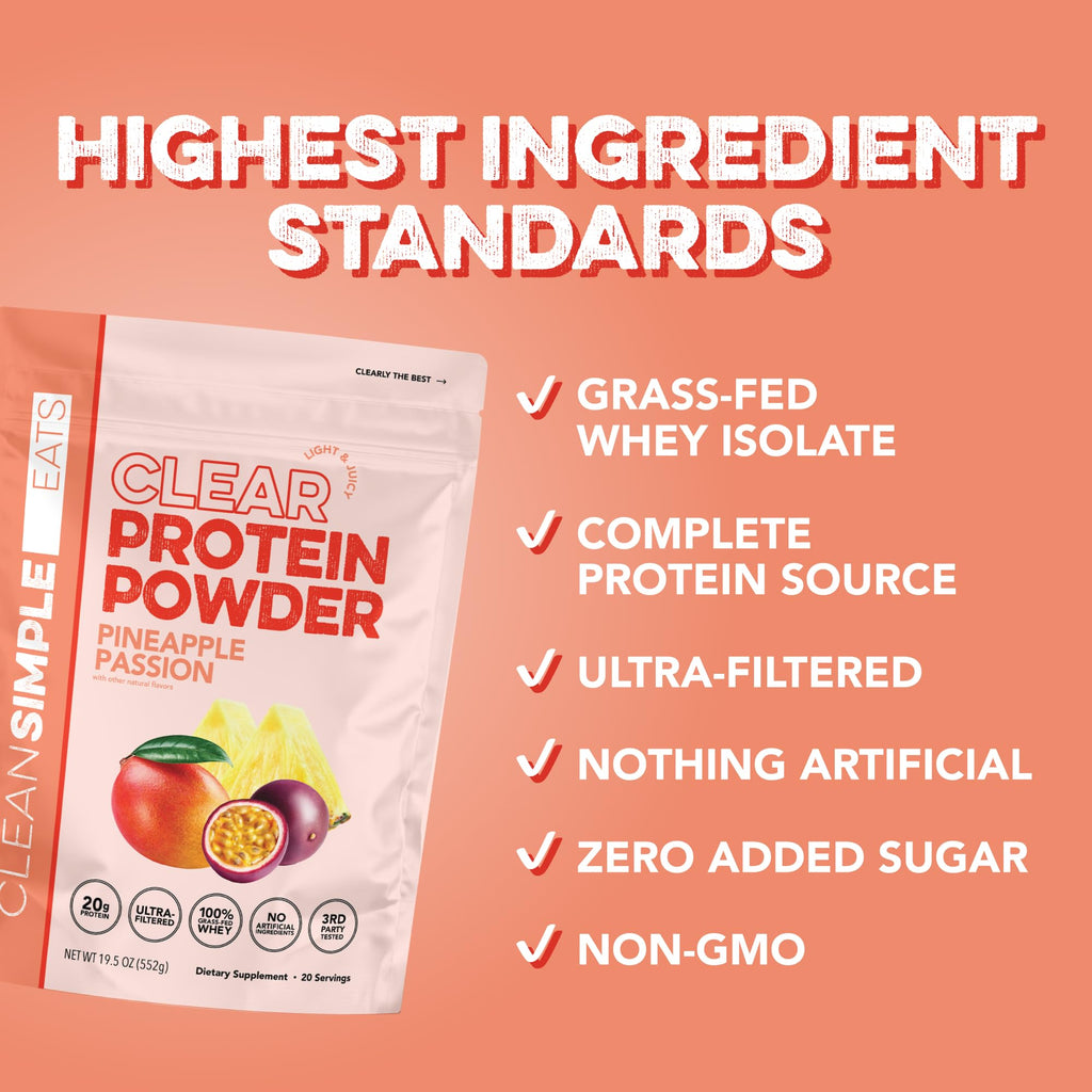 Clear Protein Drinks by Clean Simple Eats | Ultra-Filtered


