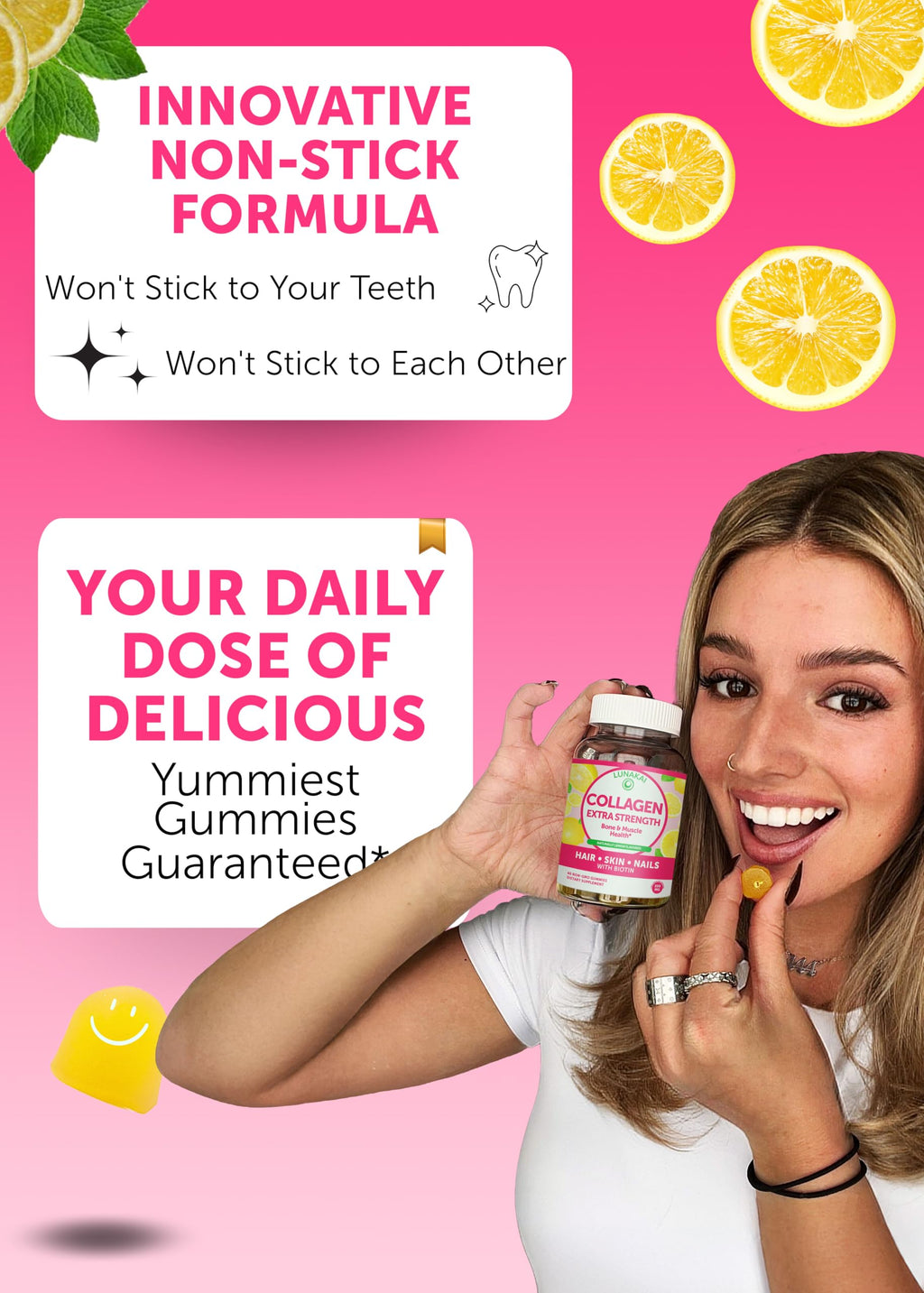 Lunakai Collagen Gummies - 200mg Hydrolyzed Collagen

