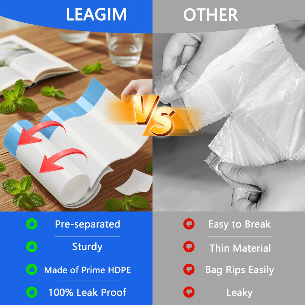 Small Drawstring Trash Bags HDPE 1.2 Mil Unscented

