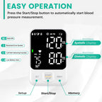 Oklar Blood Pressure Monitor Upper Arm with 240 Readings

