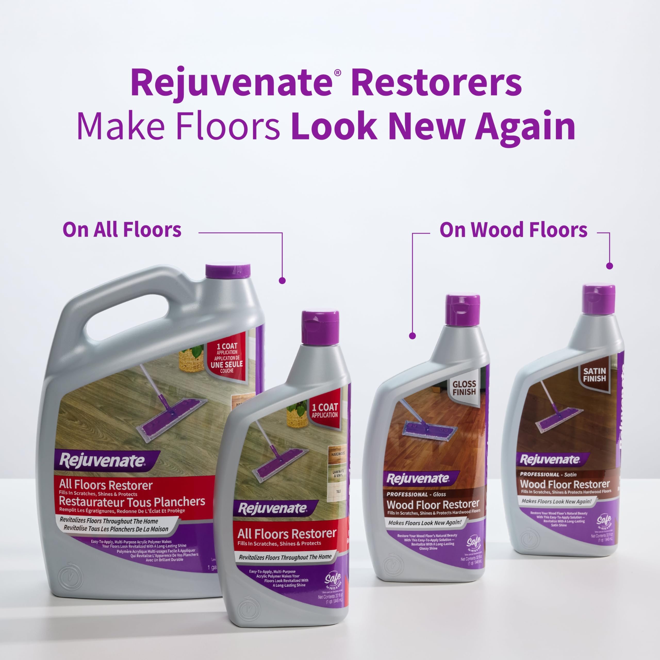 Rejuvenate All Floors Restorer – Fills Scratches & Shine

