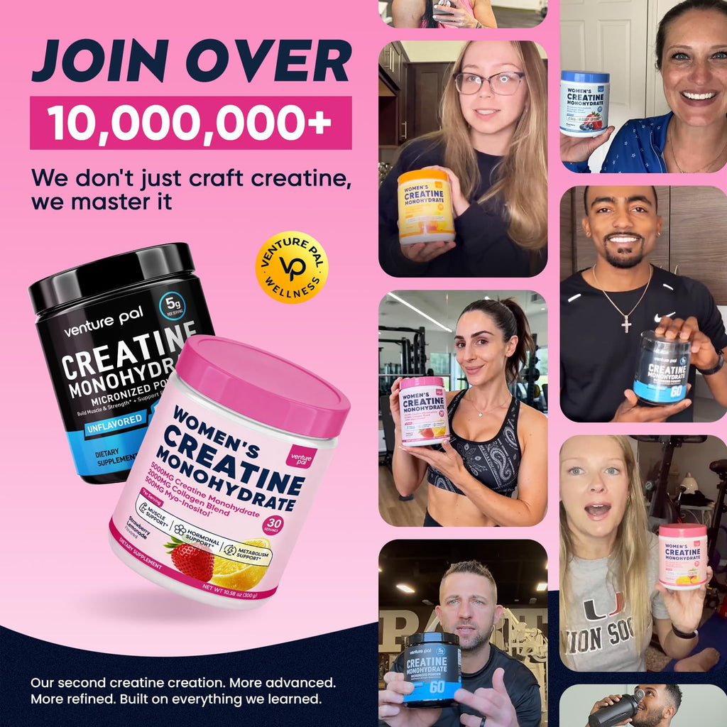 Creatine Monohydrate Blend for Women – Venture Pal Collagen

