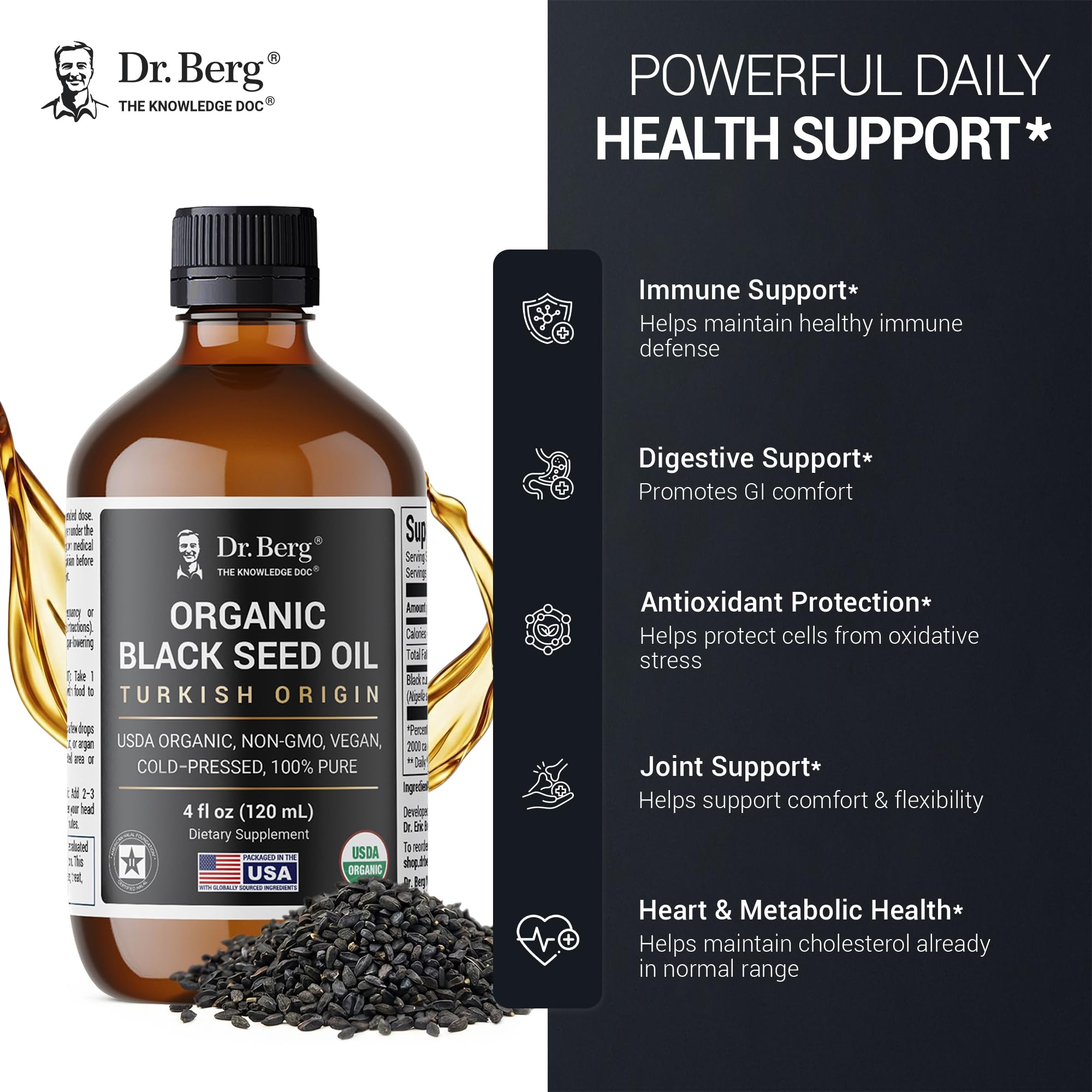 Dr. Berg Seed Oil | Pure Plant Oil

