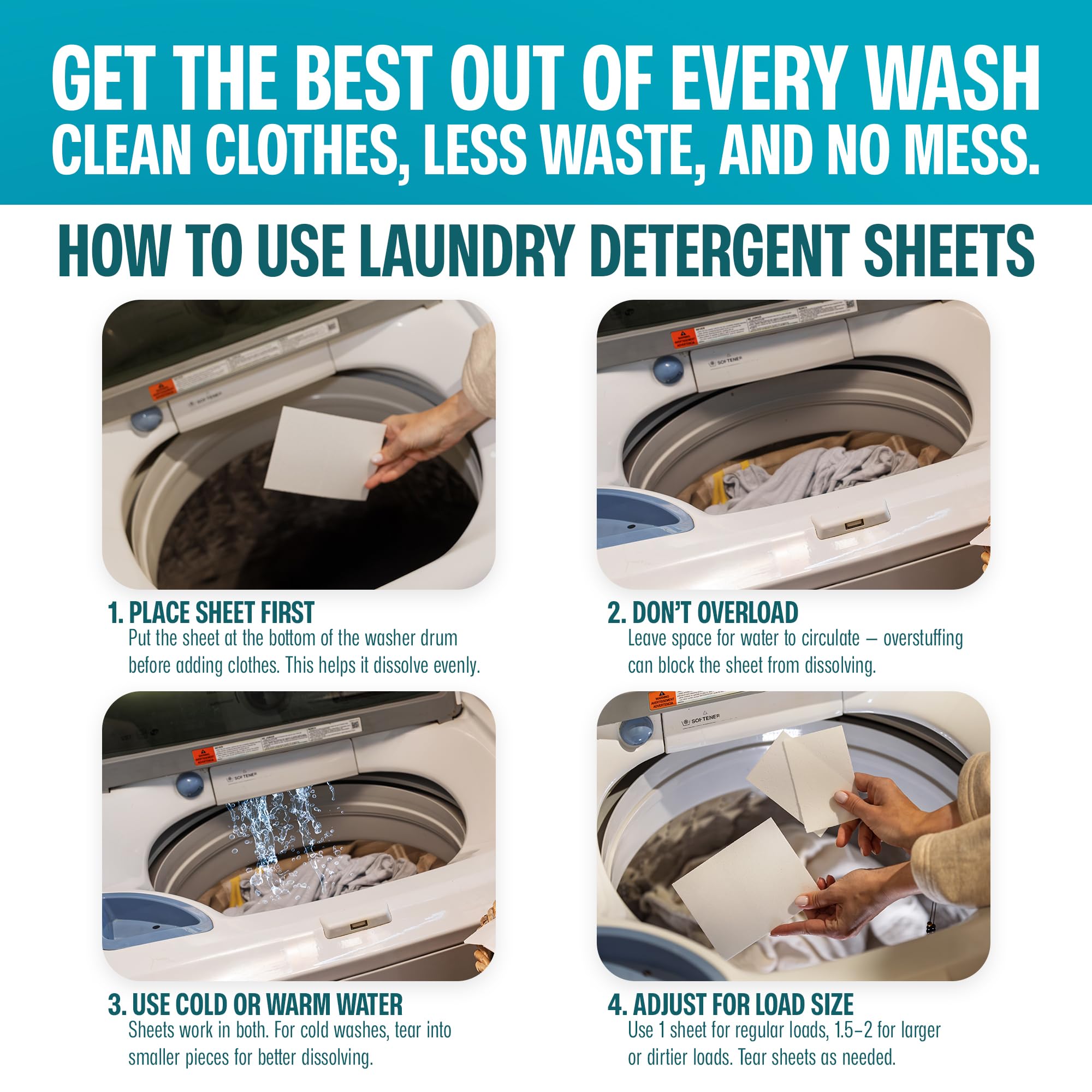 Sudstainables Laundry Detergent Sheets – Dissolvable Clean

