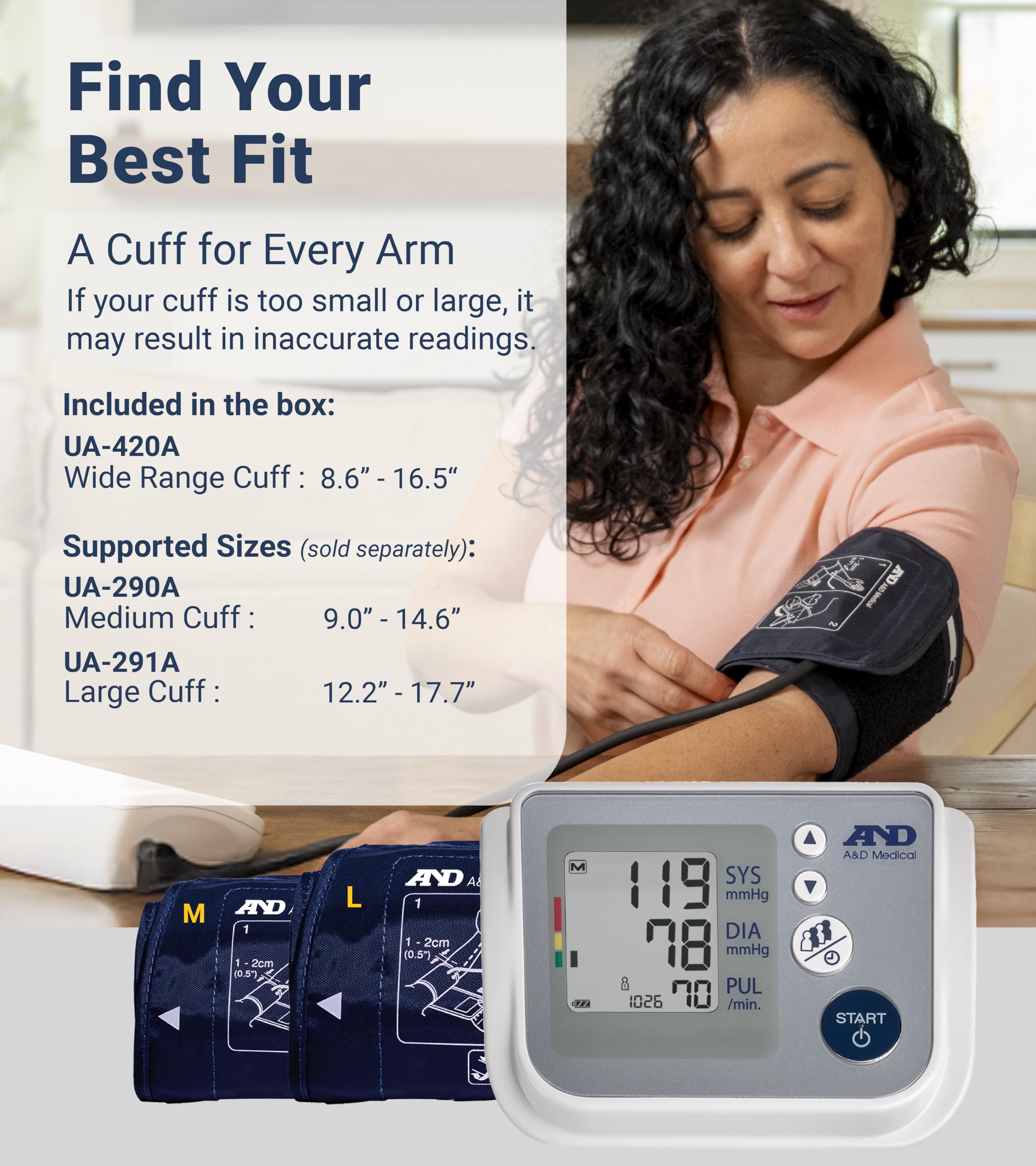 Blood Pressure Monitor UA-767FAC by A&D - Multi-User

