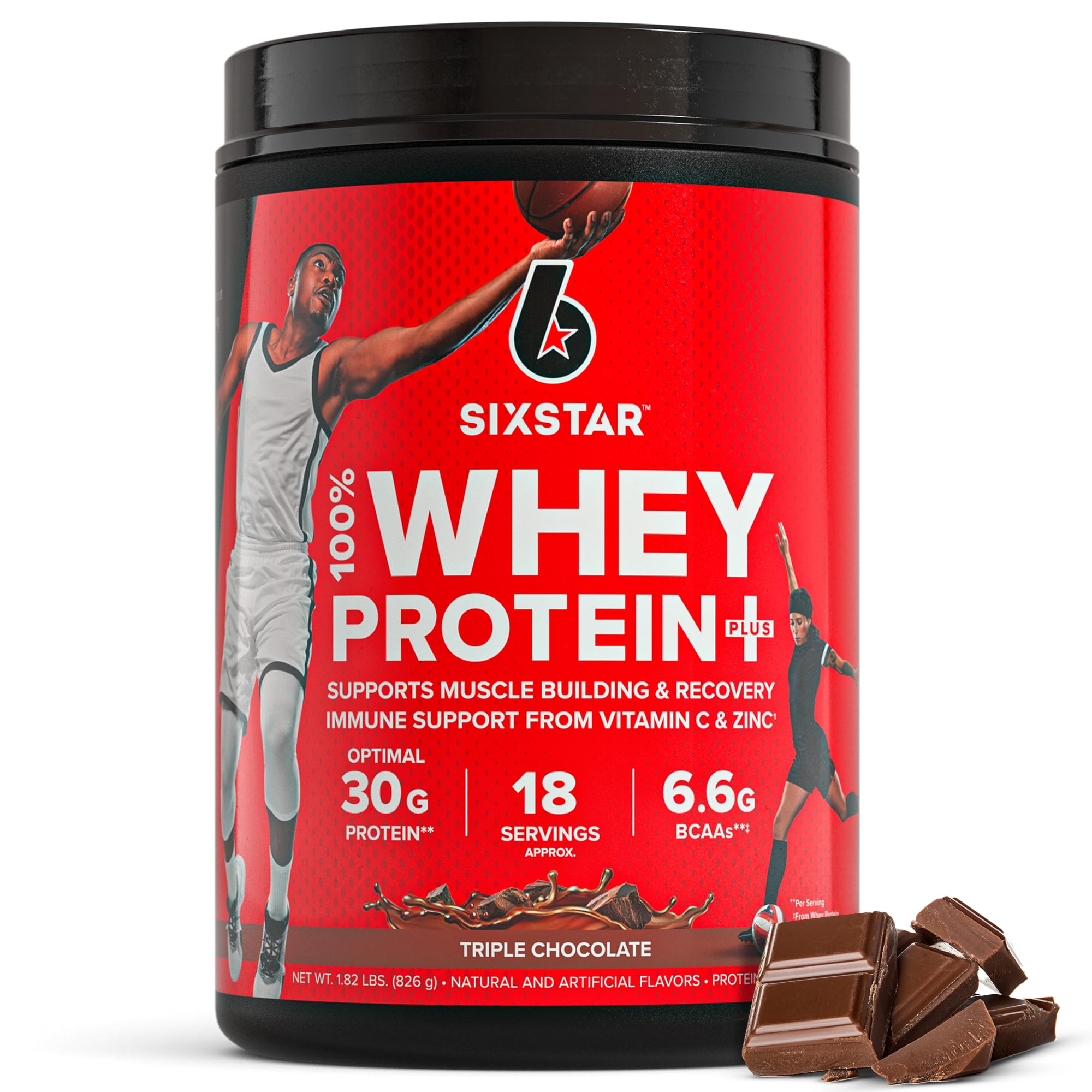 Six Star Whey Protein Plus Protein Powder | Muscle Support

