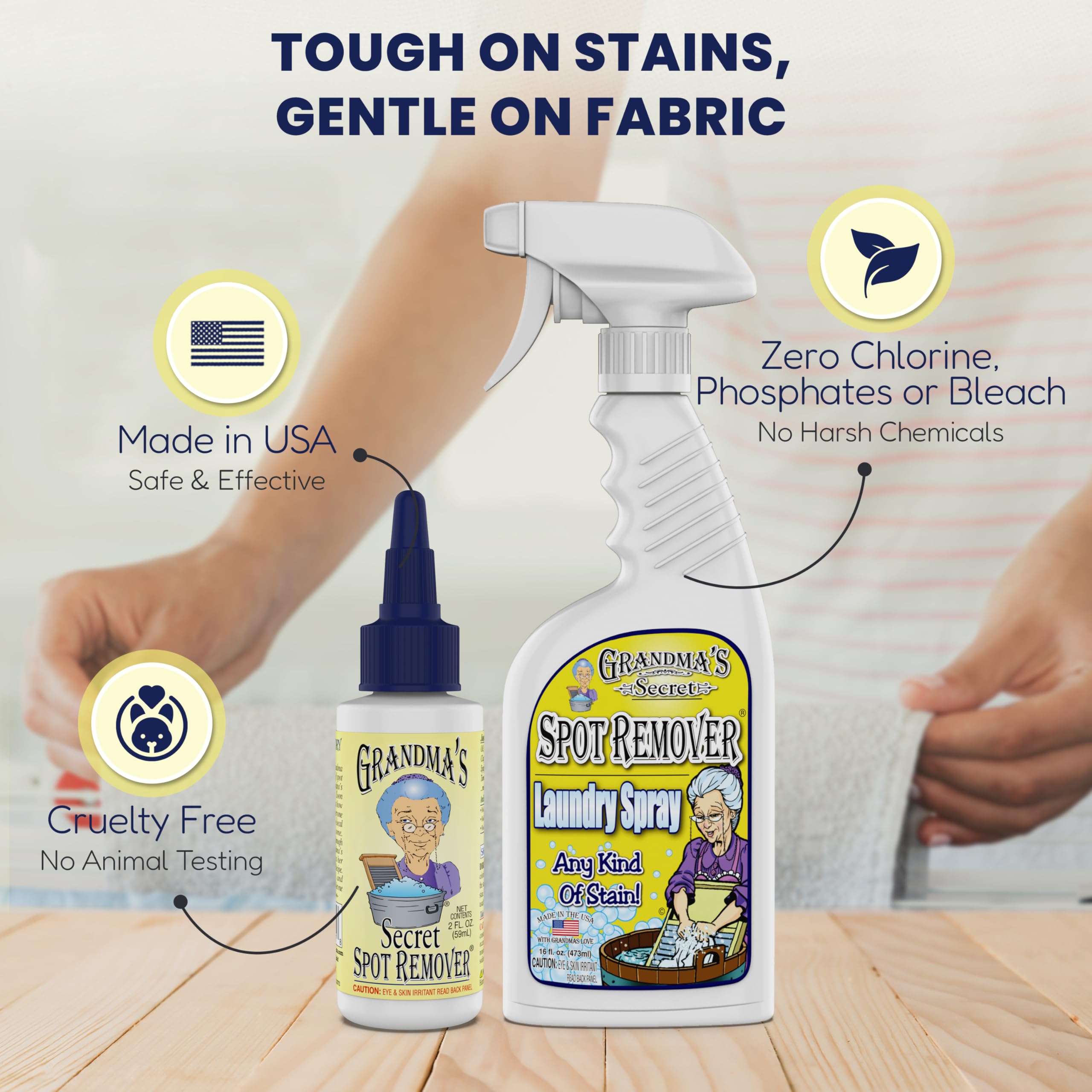 Grandma's Secret Spot Remover Laundry Spray - Stain Remover

