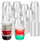 Clear 2 oz Jello Shot Cups with Lids - Clear Plastic Cups

