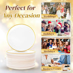 Festiva Disposable Dessert Plates with Forks

