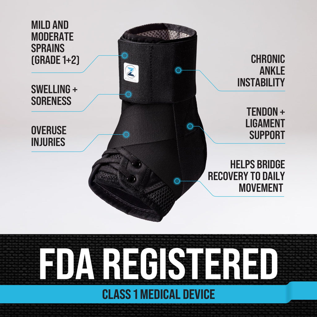 Ankle Brace Lace-Up Adjustable Support for Sprains

